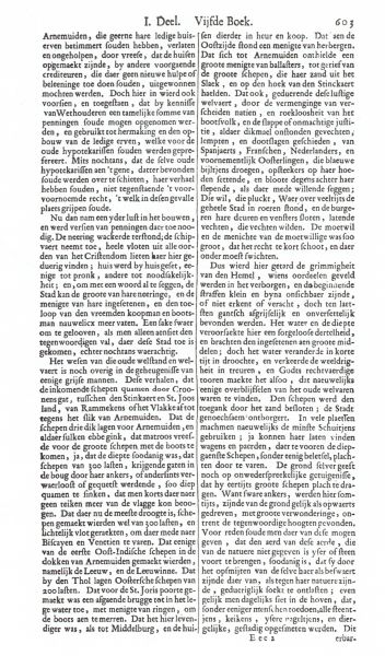 Een afdruk van pagina 603 over de vroegere geschiedenis van Arnemuiden uit de Cronyk van Mattheus Smallegange. Een afdruk van pagina 603 over de vroegere geschiedenis van Arnemuiden uit de Cronyk van Mattheus Smallegange.