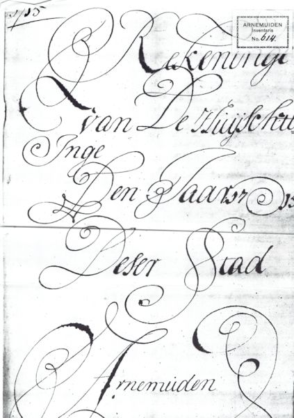 Schoonschrift van schoolmeester Jan Hugenbaart. Schoonschrift van schoolmeester Jan Hugenbaart.