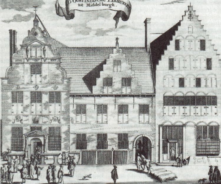 De pakhuizen van de Kamer Zeeland van de Verenigde Oostindische Compagnie. De pakhuizen van de Kamer Zeeland van de Verenigde Oostindische Compagnie.