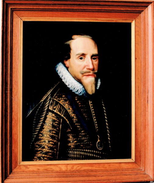 Schilderij uit de raadszaal van het Arnemuidse stadhuis, voorstellende Prins Maurits. Dit is aangekocht in 1658. Schilderij uit de raadszaal van het Arnemuidse stadhuis, voorstellende Prins Maurits. Dit is aangekocht in 1658.