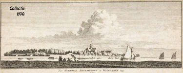 Een prachtige inkttekening van C. Pronk van Arnemuyden op het Eyland Walcheren aan het vaarwater in 1745. Een prachtige inkttekening van C. Pronk van Arnemuyden op het Eyland Walcheren aan het vaarwater in 1745.