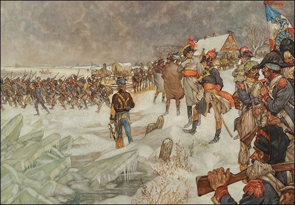Op de 15e januari 1795 trekken de Franse troepen over de dichtgevroren Lek ons land binnen. De Franse overheersing gedurende bijna 20 jaren neemt hiermee een aanvang. Op de 15e januari 1795 trekken de Franse troepen over de dichtgevroren Lek ons land binnen. De Franse overheersing gedurende bijna 20 jaren neemt hiermee een aanvang.