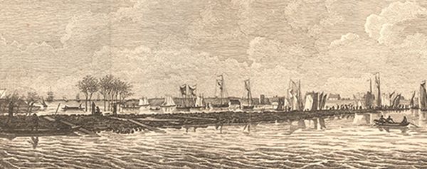 De watervloed van 1808. De omgeving rond Arnemuiden stroomt onder water. Hier een afbeelding van de overstromingen bij Kruiningen. De watervloed van 1808. De omgeving rond Arnemuiden stroomt onder water. Hier een afbeelding van de overstromingen bij Kruiningen.