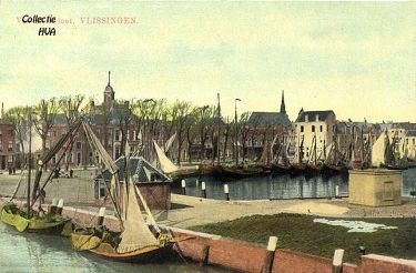 De Arnemuidse en Vlissingse vloot in de haven van Vlissingen. De Arnemuidse en Vlissingse vloot in de haven van Vlissingen.