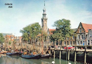 De vissersvloot in de haven van Veere. De vissersvloot in de haven van Veere.
