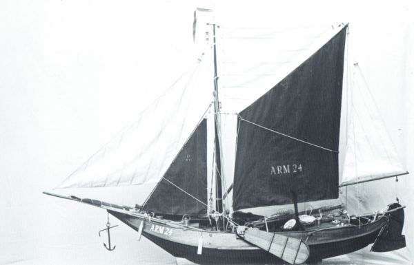 Een op de scheepswerf van Meerman gebouwde Arnemuidse hoogaars. Een op de scheepswerf van Meerman gebouwde Arnemuidse hoogaars.