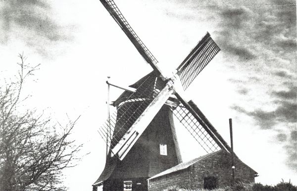De van 1734 daterende windkorenmolen ‘Nooitgedacht ‘ van molenaar D. Meulenberg. De van 1734 daterende windkorenmolen ‘Nooitgedacht ‘ van molenaar D. Meulenberg.